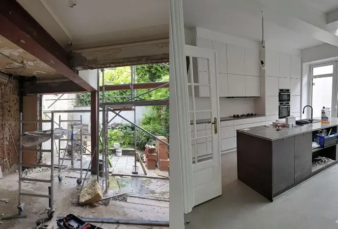 Kitchen renovation before and after